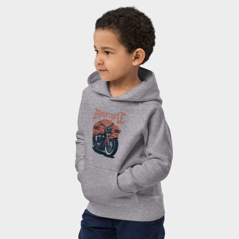 LouVoyage - Hoodie Boys - Cafe Racer - Gray - 4/12Y