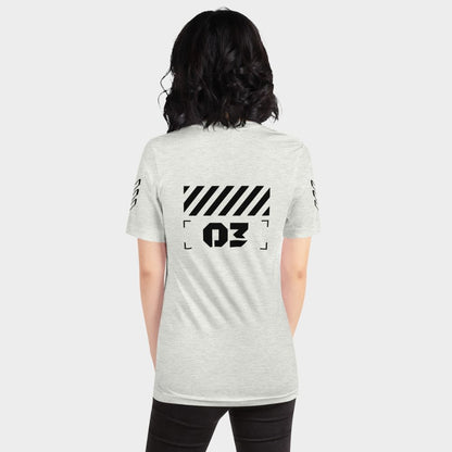 LouVoyage - T-shirt Women - Restricted #03 - White & Gray - XS/3XL