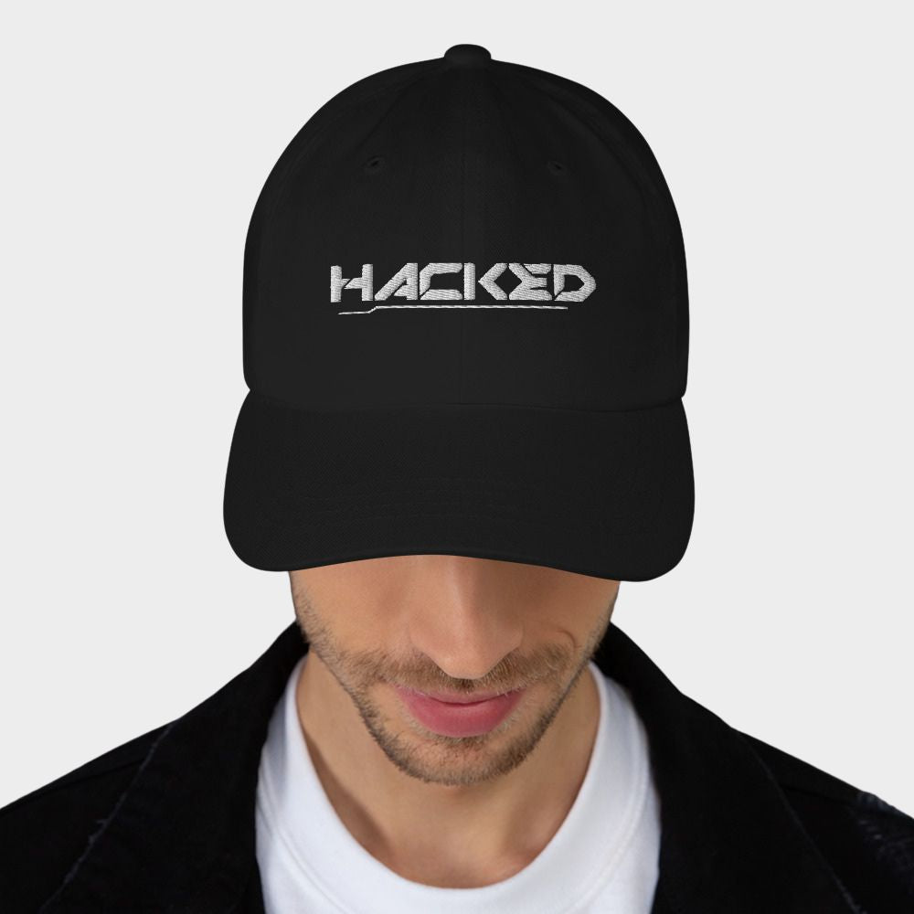 LouVoyage - Cap Men - Embroidery - Hacked - Black