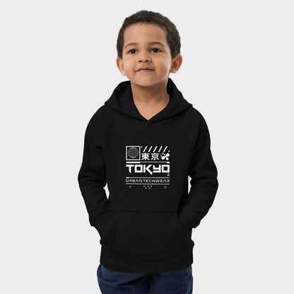 LouVoyage - Hoodie Boys - Cyber Tokyo - Black - 4/12Y