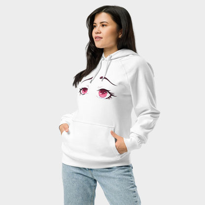 LouVoyage - Hoodie Women - Eyes Contact - White - XS/3XL