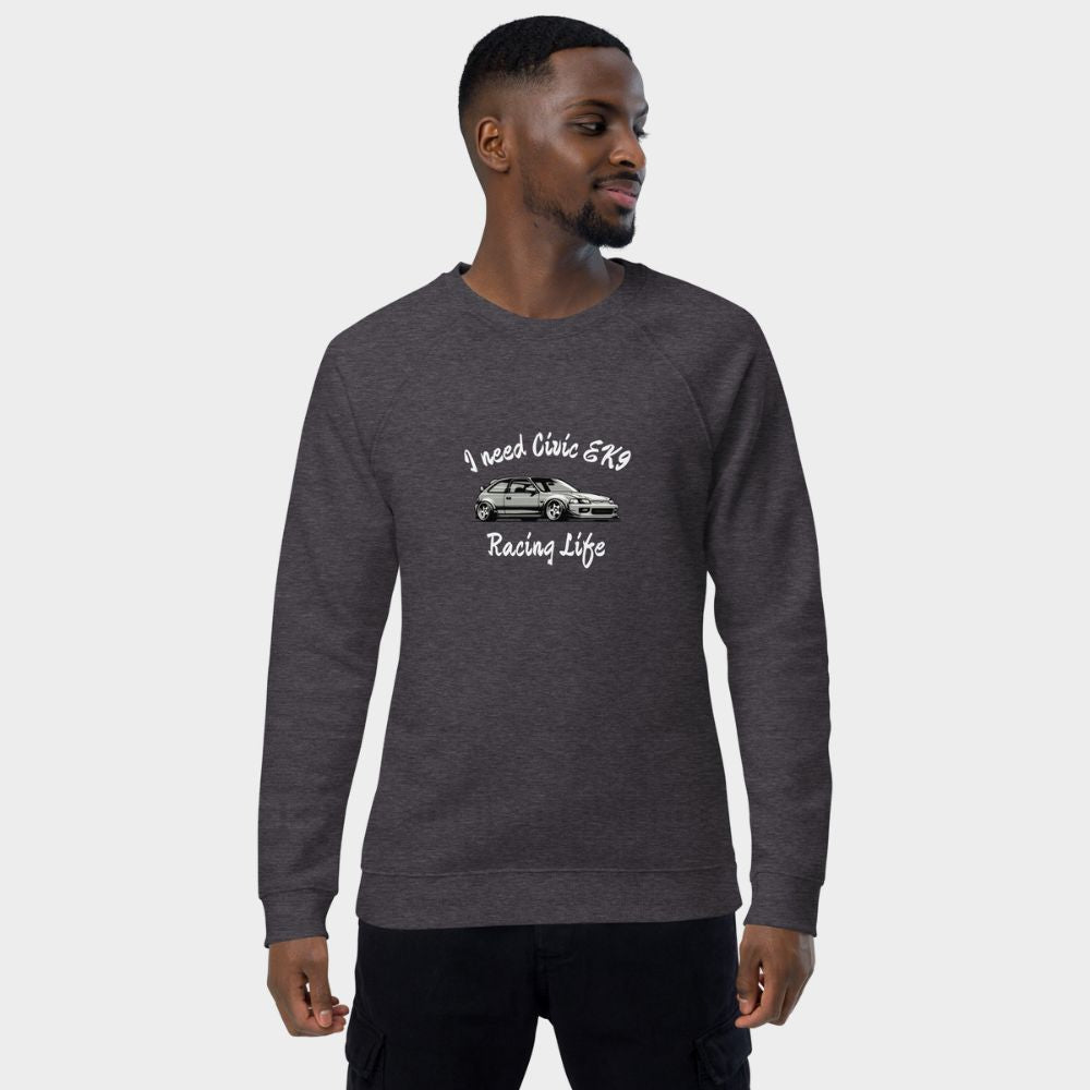 LouVoyage - Pullover Men - I Need Civic EK-9 - Black & Gray - XS/3XL