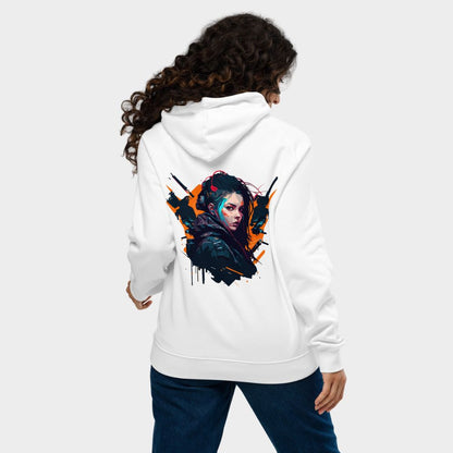 LouVoyage - Hoodie Women - Cyberpunk - White - XS/3XL