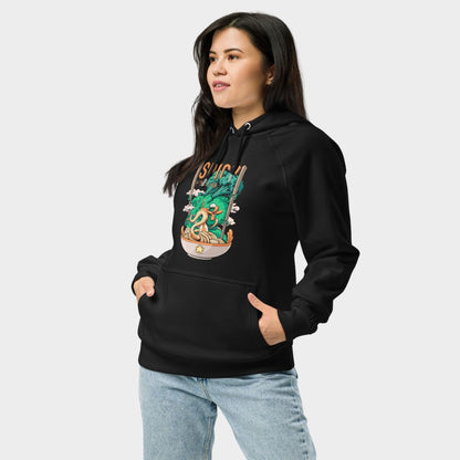 LouVoyage - Hoodie Women - Dragon x Spicy Ramen - Black - XS/3XL