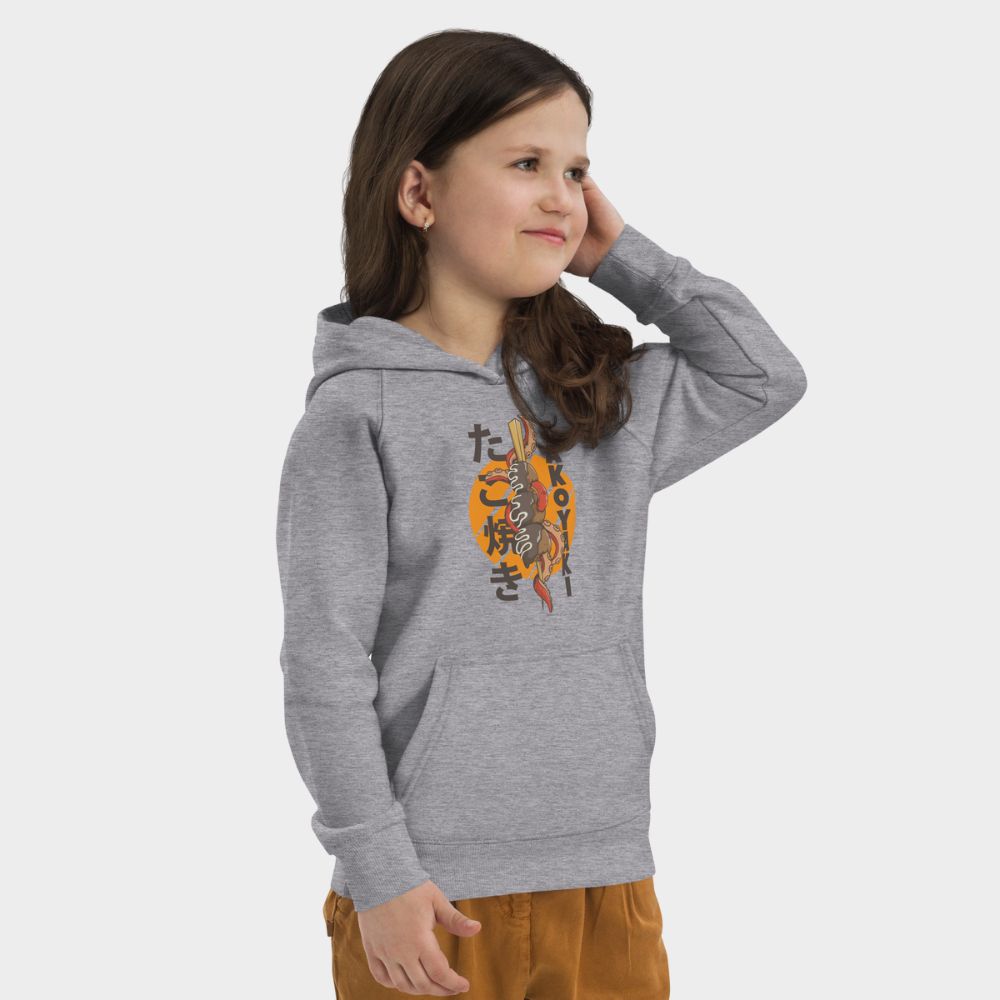 LouVoyage - Hoodie Girls - Takoyaki - Gray - 4/12Y