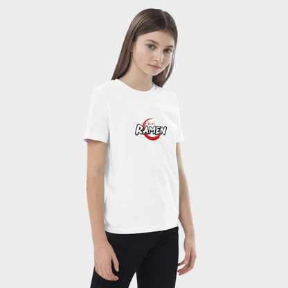 LouVoyage - T-shirt Girls - Ramen Icon - Black & White & Blue - 3/13Y