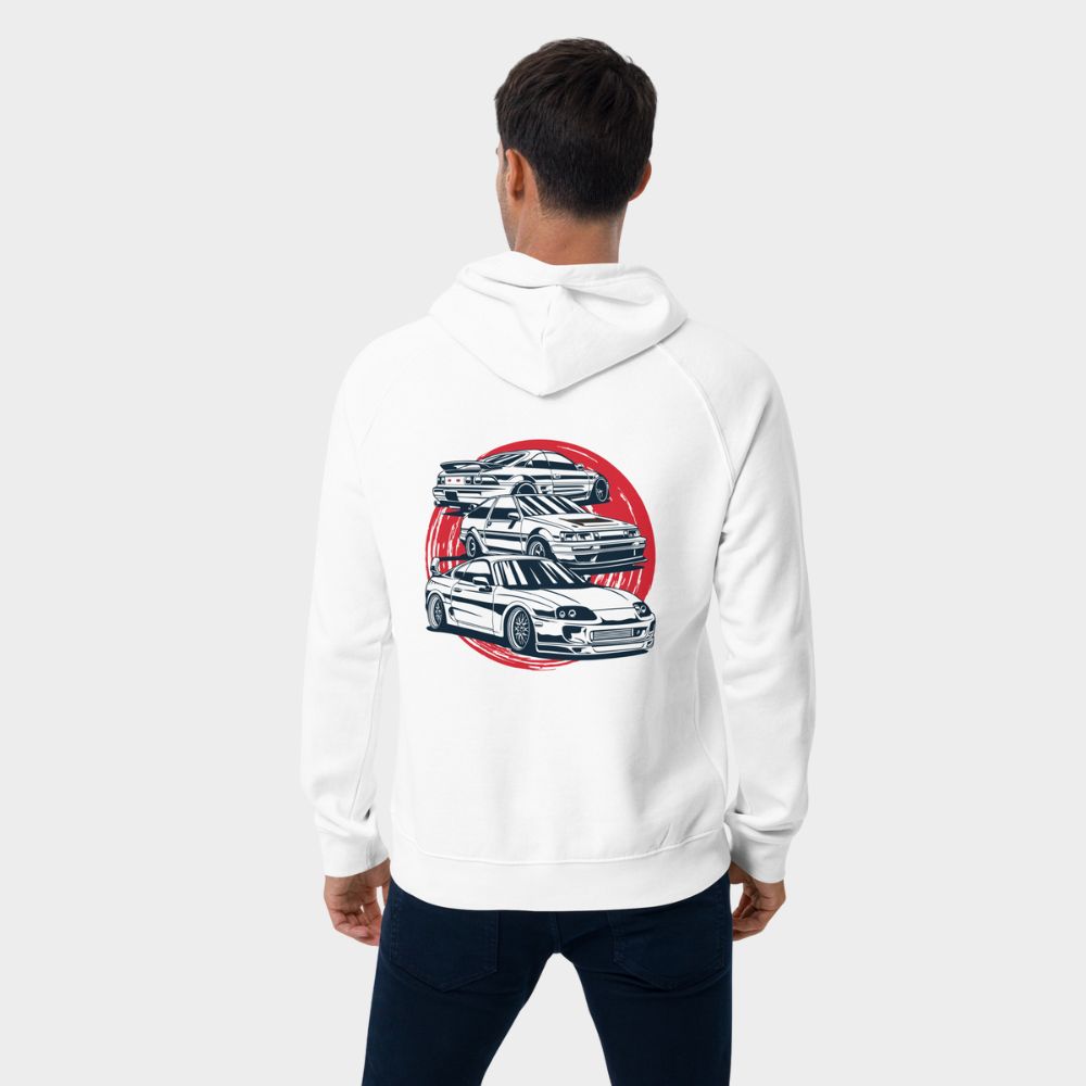 LouVoyage - Hoodie Men - Japan Street Life - White - XS/3XL