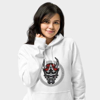 LouVoyage - Hoodie Women - Mystic Demon - White - XS/3XL