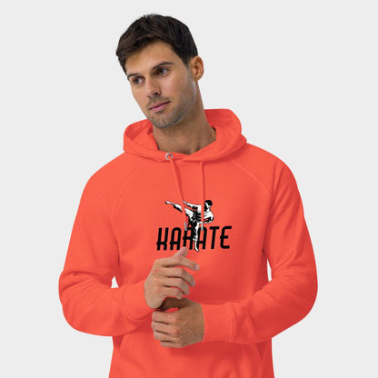 LouVoyage - Hoodie Men - Karate - White & Orange - XS/3XL