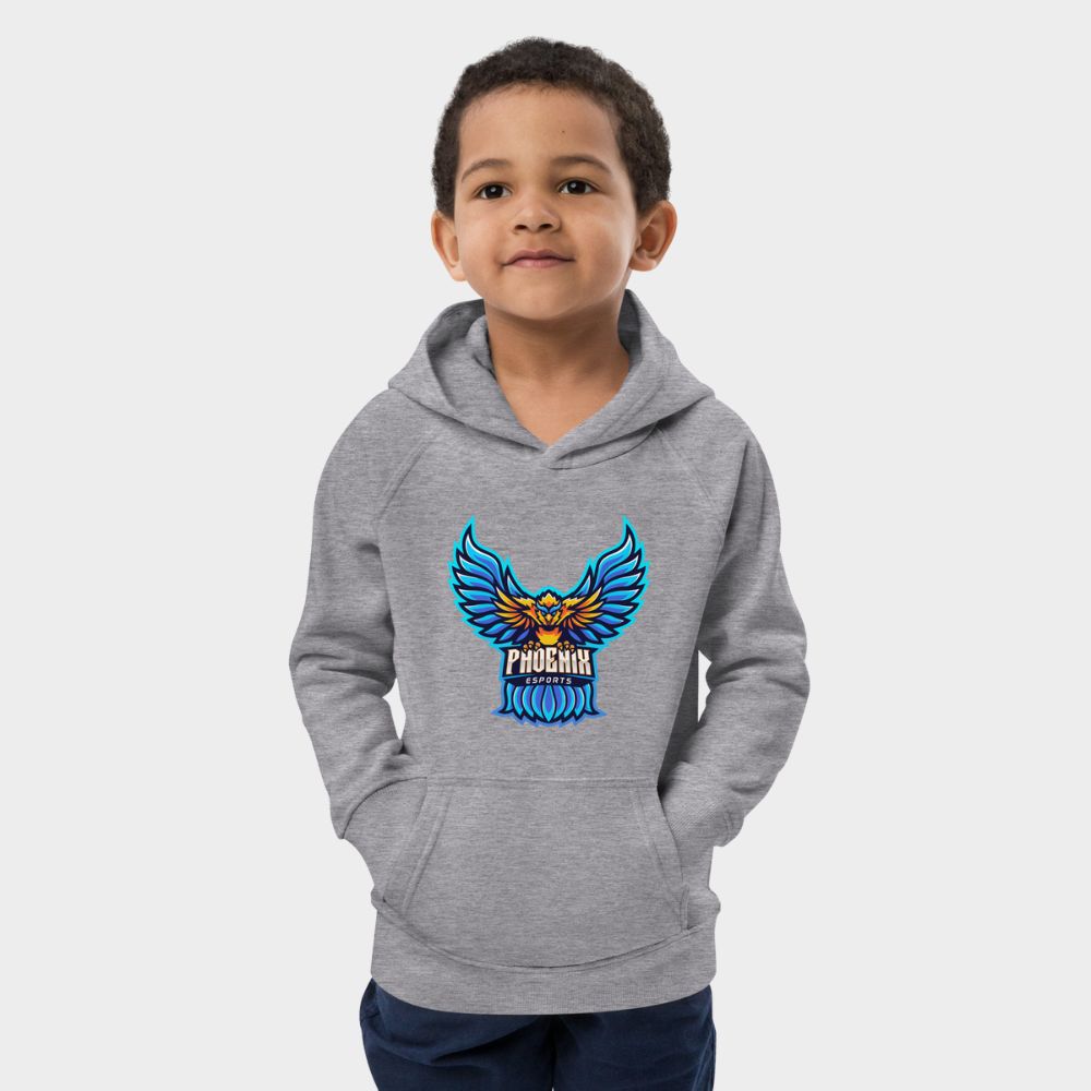 LouVoyage - Hoodie Boys - Phoenix Gaming - Black & Gray - 4/12Y