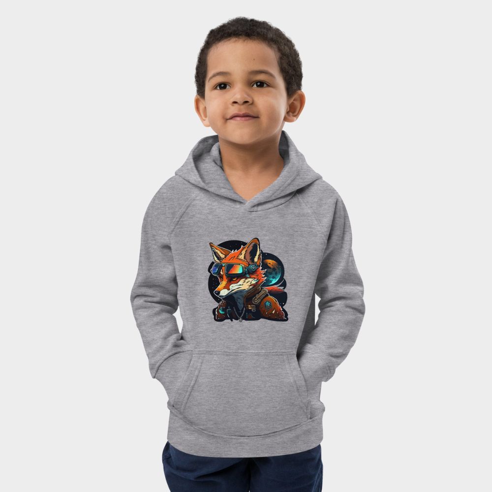 LouVoyage - Hoodie Boys - Beta Fox - Black & Gray - 4/12Y