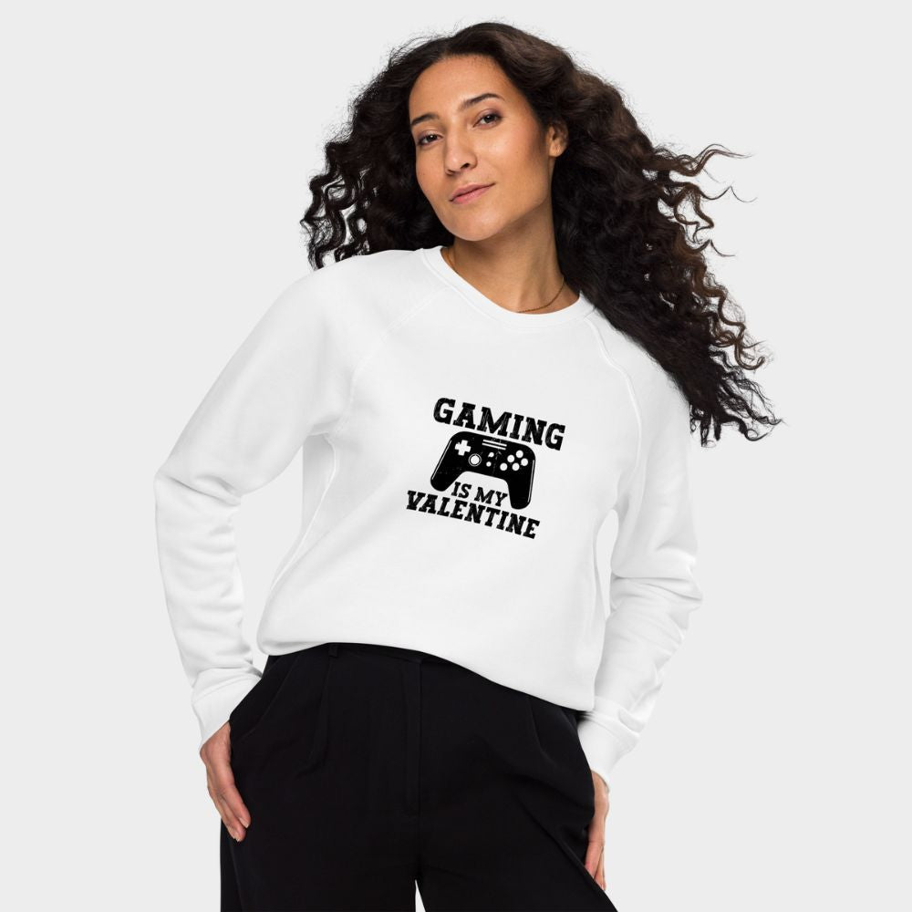 LouVoyage - Pullover Women - Gaming is my Valentine - White - XS/3XL