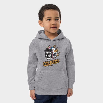 LouVoyage - Hoodie Boys - Born to Ride - Gray - 4/12Y