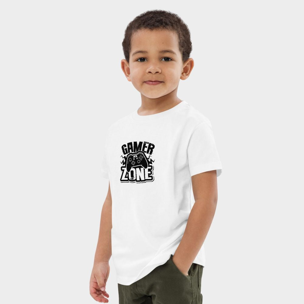 LouVoyage - T-shirt Boys - Gamer Zone - White - 3/13Y