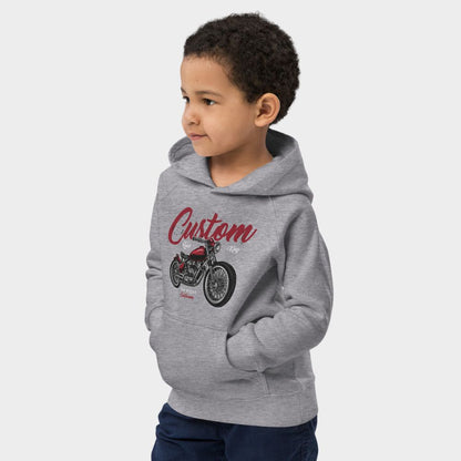 LouVoyage - Hoodie Boys - Cafe Racer Custom - Gray - 4/12Y