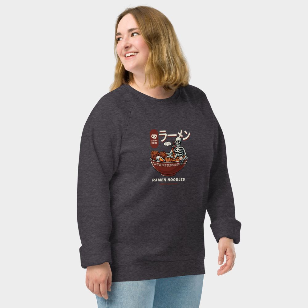 LouVoyage - Pullover Women - Ramen Noodles - Black & Gray - XS/3XL