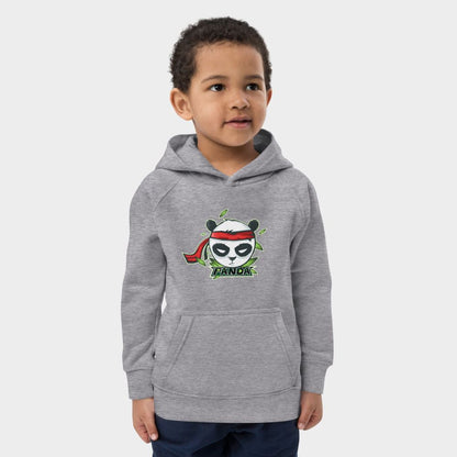 LouVoyage - Hoodie Boys - Alpha Panda - Black & Gray - 4/12Y