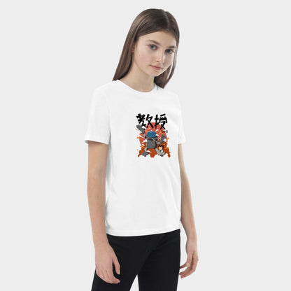 LouVoyage - T-shirt Girls - Kawaii Heroes - White - 3/13Y