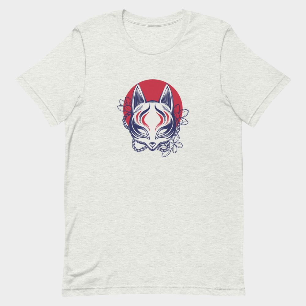 LouVoyage - T-shirt Women - Kitsune Mask - Black - XS/3XL