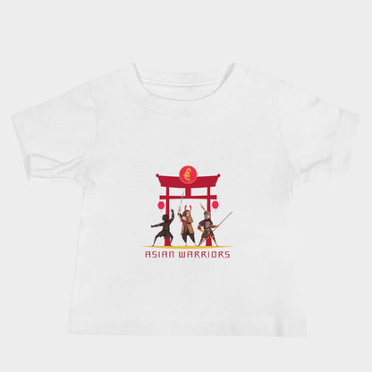 LouVoyage - T-shirt Baby - Asian Warriors - Black & White - 6/24M