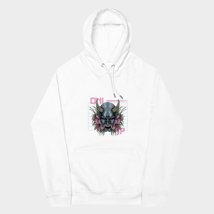 LouVoyage - Hoodie Women - Cyber Oni - Black & White - XS/3XL