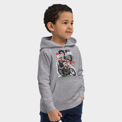 LouVoyage - Hoodie Boys - Road Rider - Gray - 4/12Y