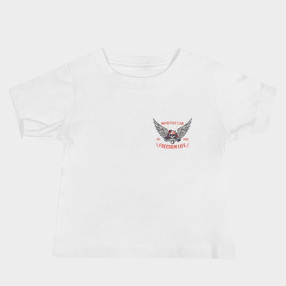 LouVoyage - T-shirt Baby - Freedom Under the Road - Black & White - 6/24M