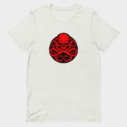 LouVoyage - T-shirt Men - Demon Octopus - White & Gray - XS/3XL