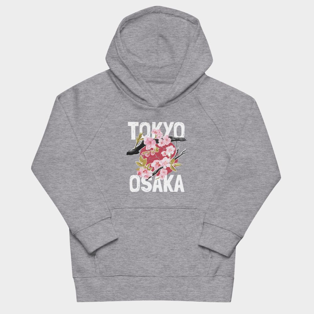 LouVoyage - Hoodie Girls - Tokyo x Osaka - Black & Gray - 4/12Y