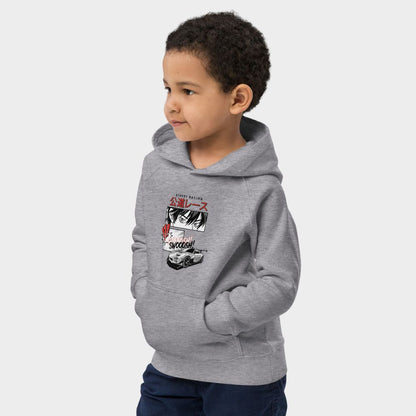 LouVoyage - Hoodie Boys - Anime Racing - Gray - 4/12Y