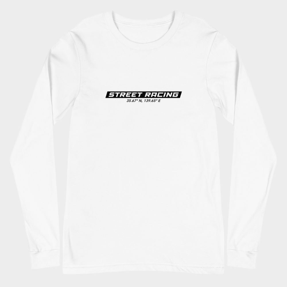 LouVoyage - Long Sleeve T-shirt Men - Street Racer - White - XS/2XL