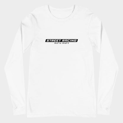 LouVoyage - Long Sleeve T-shirt Men - Street Racer - White - XS/2XL