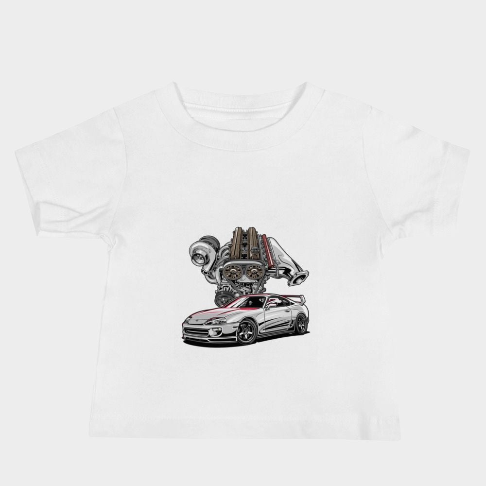 LouVoyage - T-shirt Baby - Supra Motor - Black & White - 6/24M