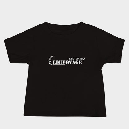 LouVoyage - T-shirt Baby - Cyber Sakura - Black - 6/24M