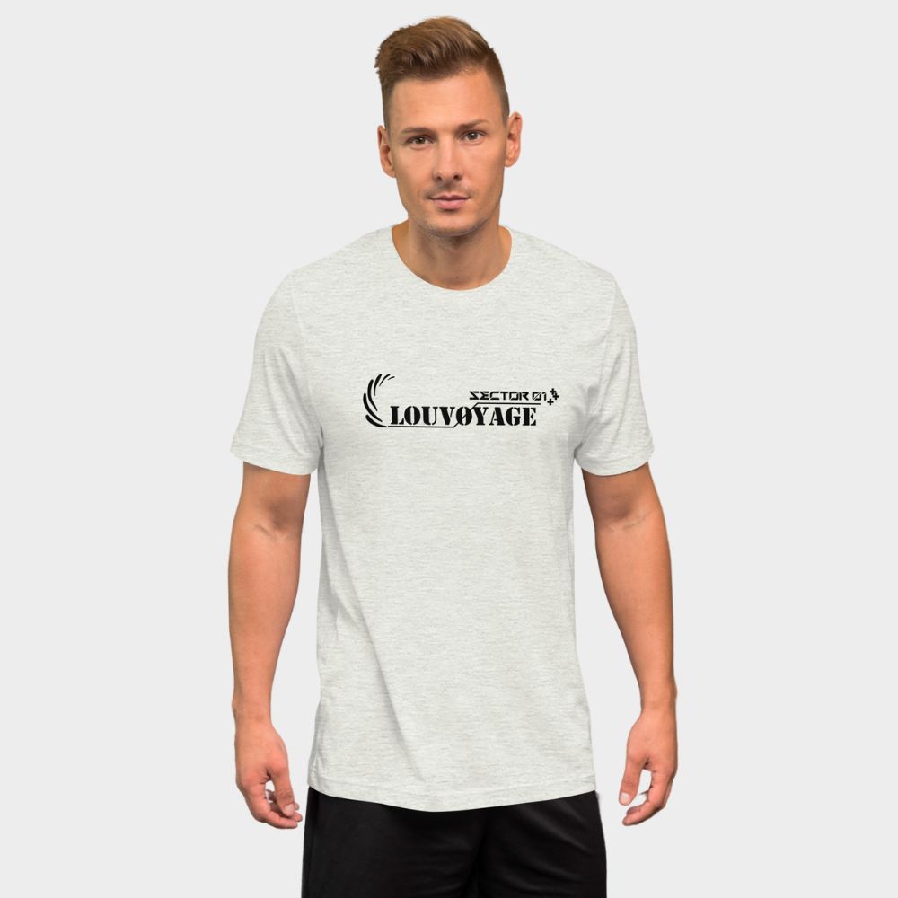 LouVoyage - T-shirt Men - Urban Style - White & Gray - XS/3XL