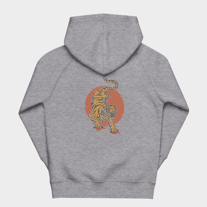 LouVoyage - Hoodie Boys - Japanese Tiger Style - Gray - 4/12Y