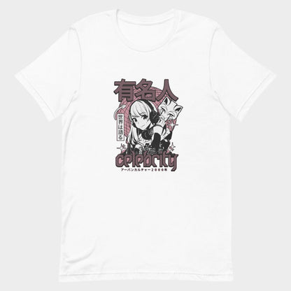 LouVoyage - T-shirt Women - Kitsune Operation - Black & White - XS/3XL