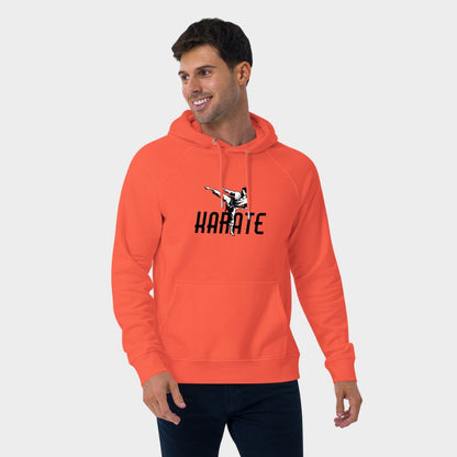 LouVoyage - Hoodie Men - Karate - White & Orange - XS/3XL