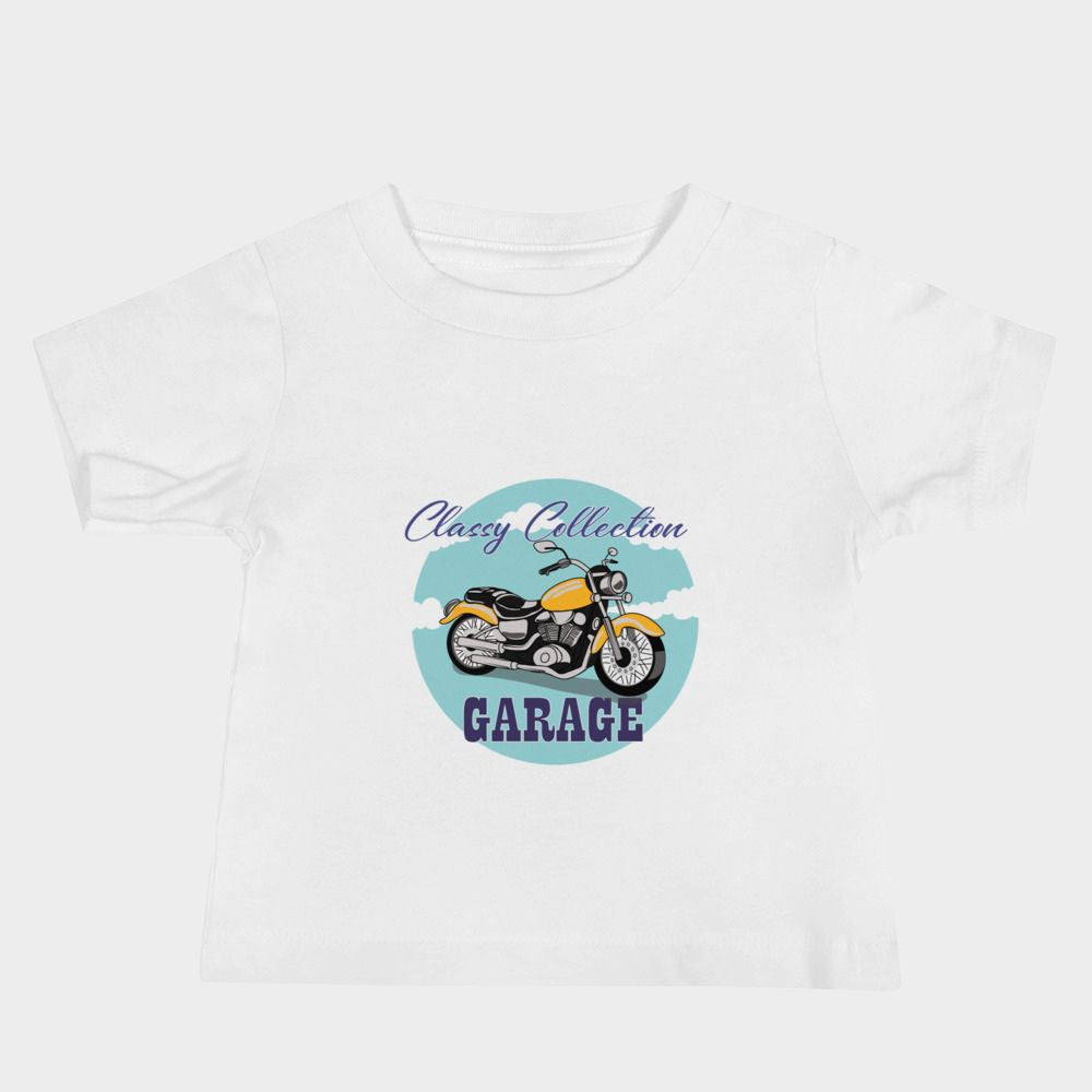 LouVoyage - T-shirt Baby - Cafe Racer - Black & White - 6/24M