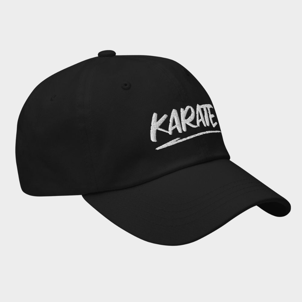 LouVoyage - Cap Men - Embroidery - Karate - Black