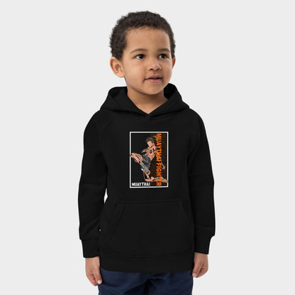 LouVoyage - Hoodie Boys - Muay Thai Fighter - Black - 4/12Y