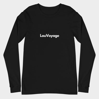 LouVoyage - Long Sleeve T-shirt Women - Geisha Illustration - Black - XS/2XL