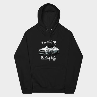 LouVoyage - Hoodie Men - I Need GTR - Black - XS/3XL