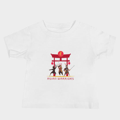 LouVoyage - T-shirt Baby - Asian Warriors - Black & White - 6/24M