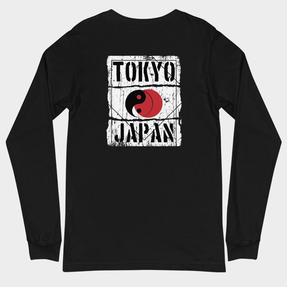 LouVoyage - Long Sleeve T-shirt Women - Tokyo x Japan - Black - XS/2XL