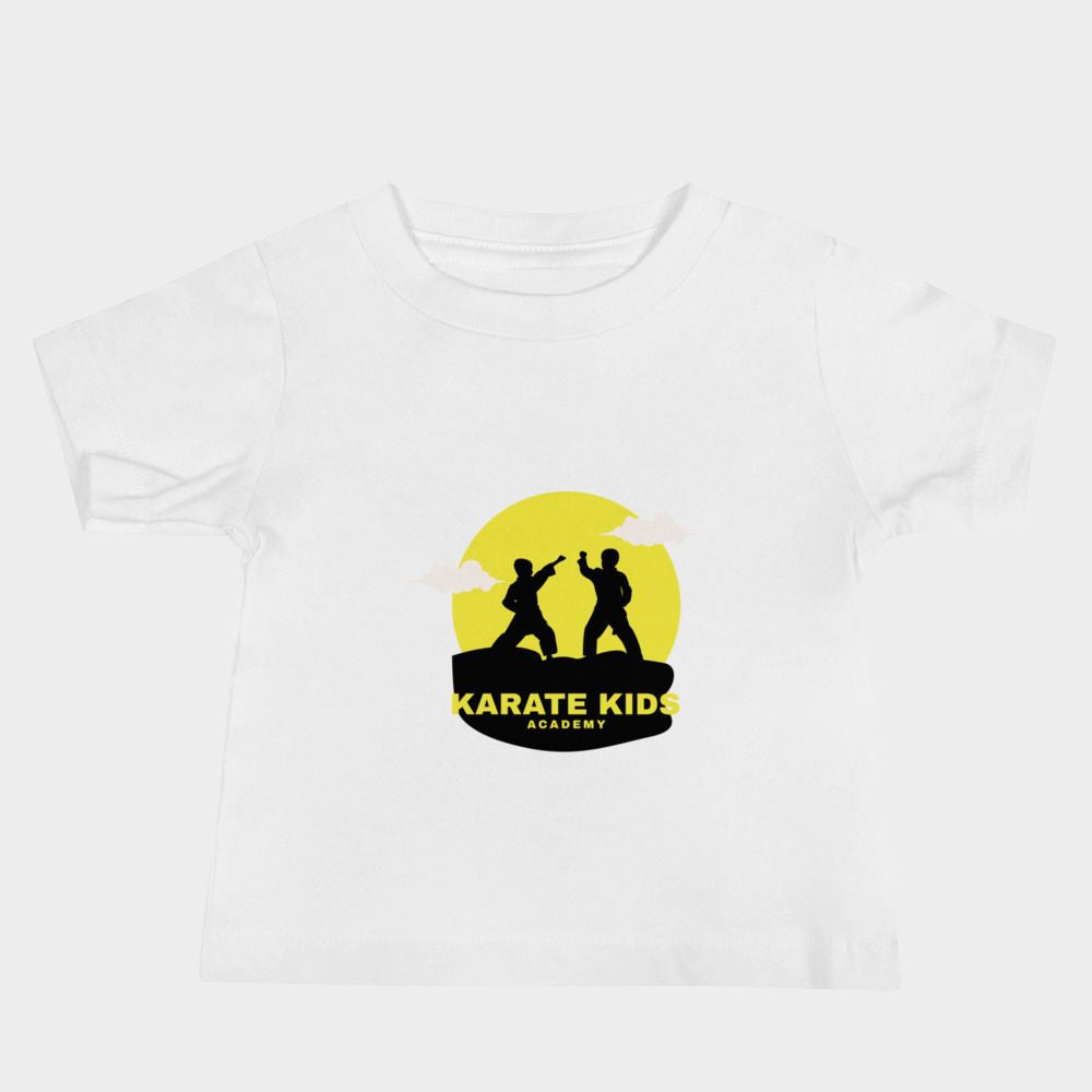 LouVoyage - T-shirt Baby - Karate Kids - Black & White - 6/24M