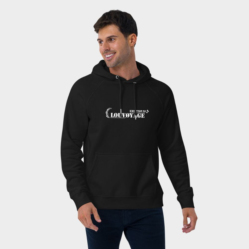 LouVoyage - Hoodie Men - Cyber LouVoyage - Black - XS/3XL