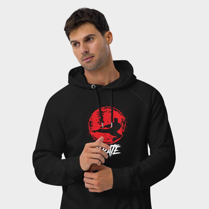 LouVoyage - Hoodie Men - Karate of the Rising Sun - Black - XS/3XL