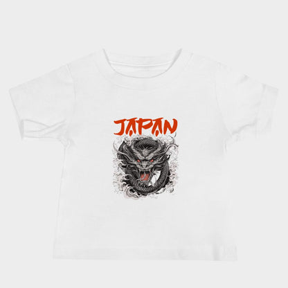 LouVoyage - T-shirt Baby - Japan Dragon - Black & White - 6/24M