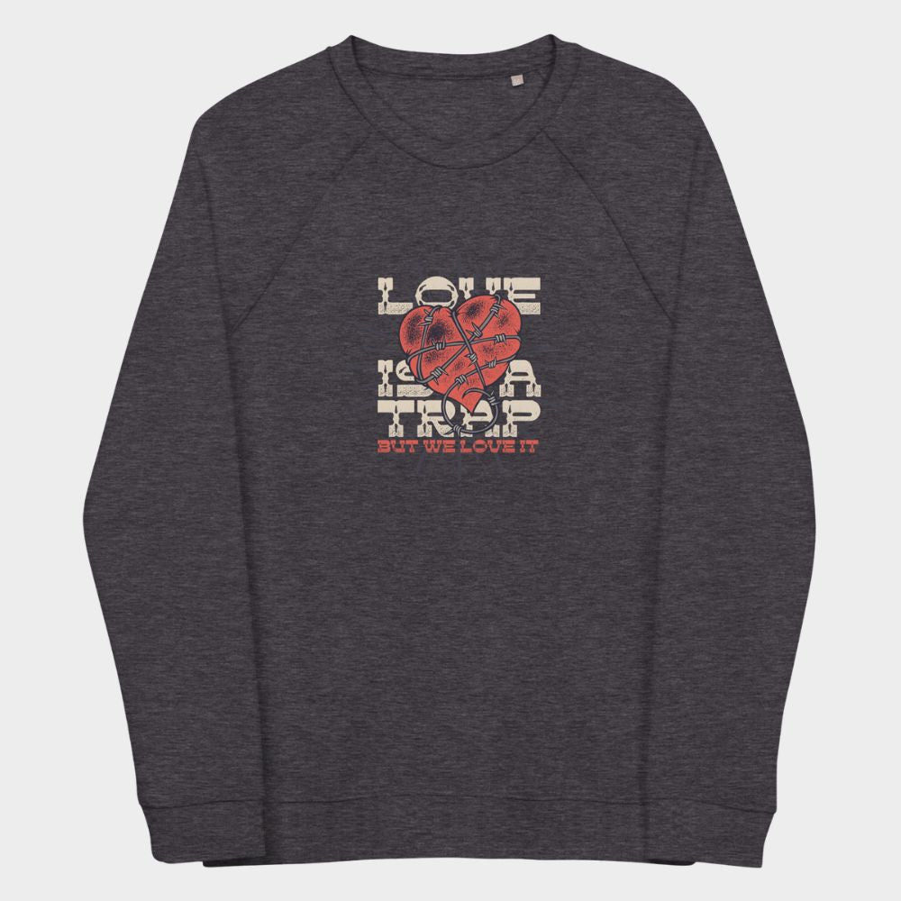 LouVoyage - Pullover Women - Love Trap - Black & Gray - XS/3XL